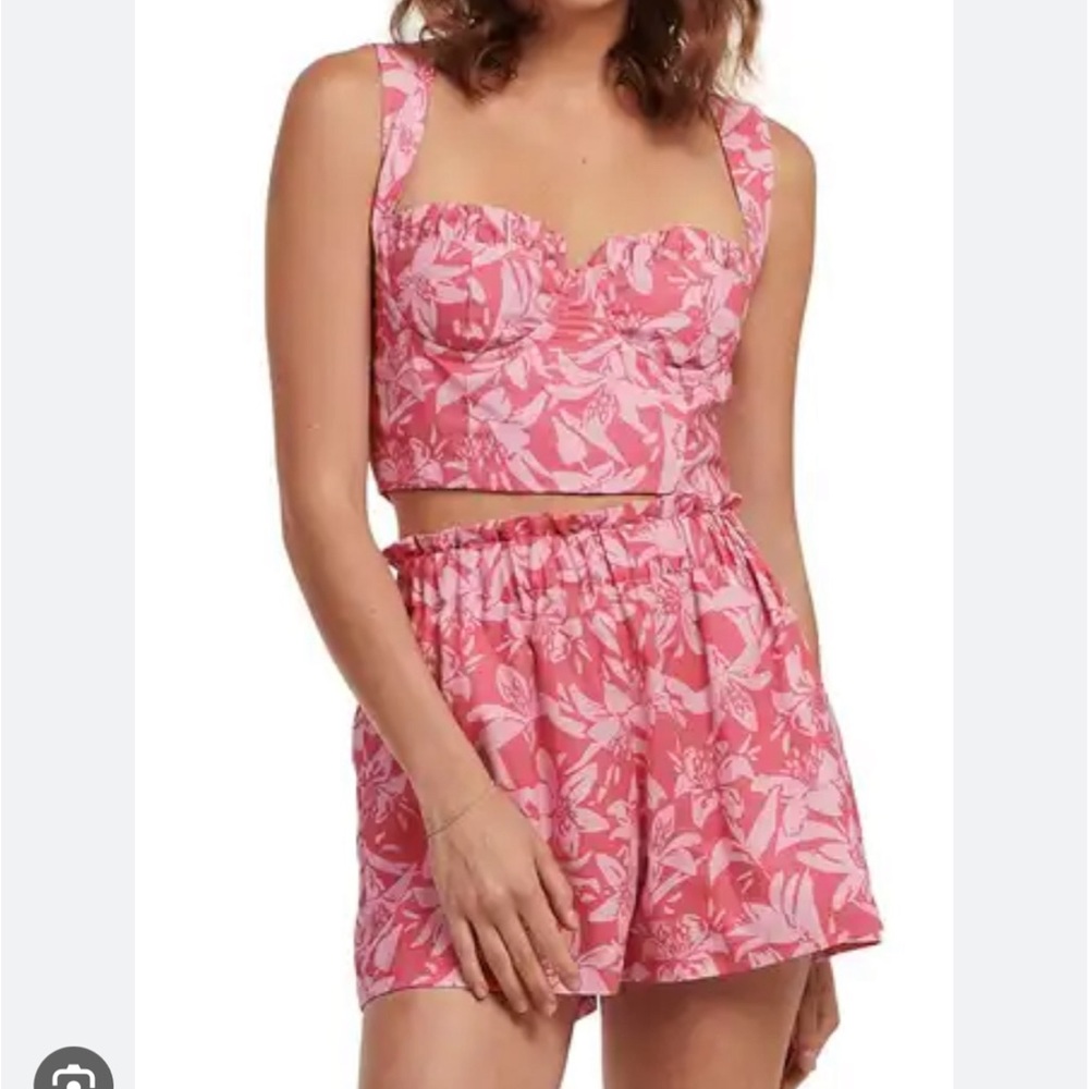 Charlie Holiday pink yellow piece set heart💕